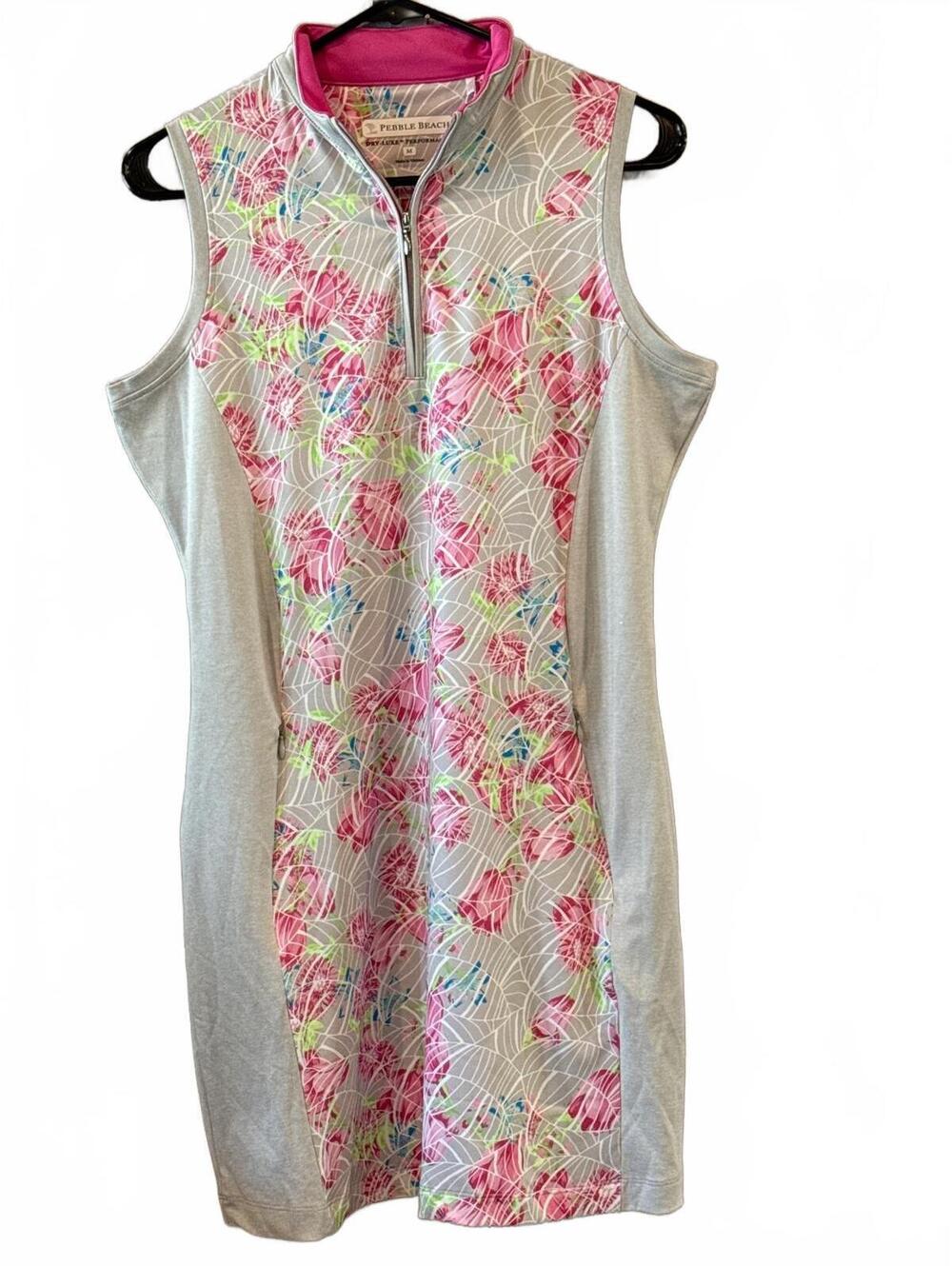 Pebble Beach Dry-Luxe Performance Sleeveless Golf Dress Medium